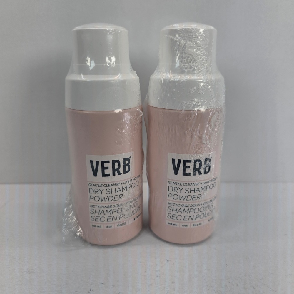 Lot of 2 Verb Dry Shampoo Powder 2oz Gentle Cleanse Light Volume New Sealed